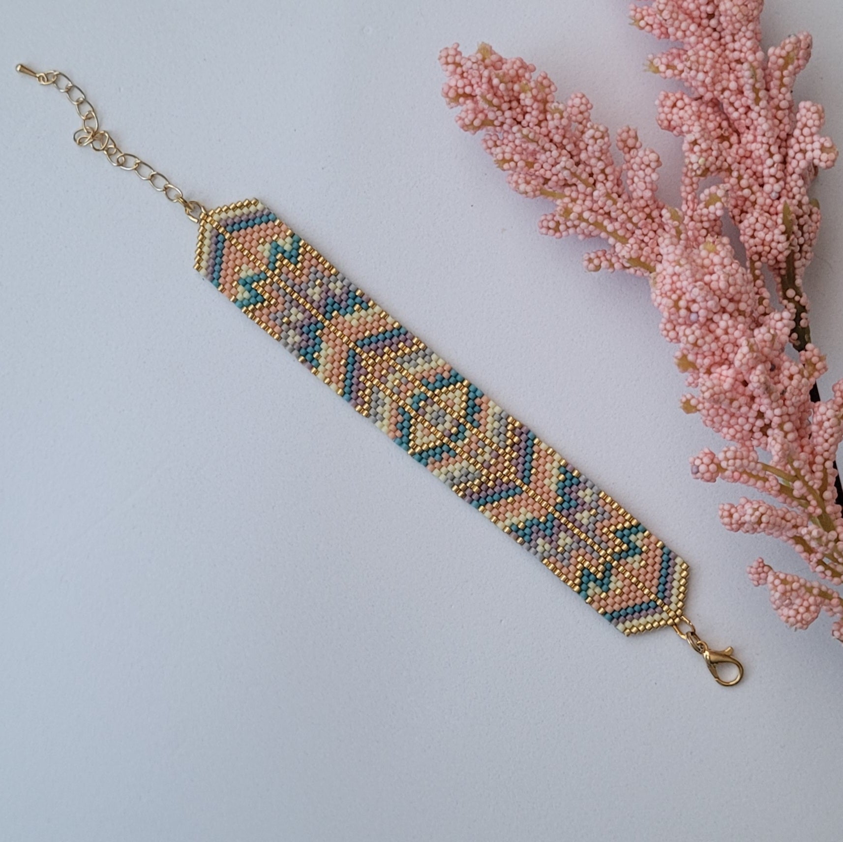 Pulsera hecha a mano con cuentas Miyuki